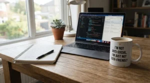One of the best funny mugs perfect for remote workers needing a daily laugh