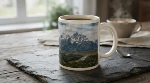 Scenic landscape custom photo mug delivered quickly with next day dispatch