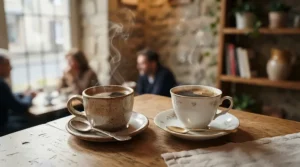 Testing porcelain vs ceramic espresso cups for heat retention during a morning coffee break